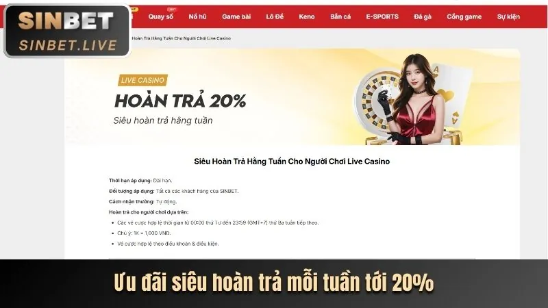 Giao diện trang chủ Vabet với nút đăng ký nổi bật.
